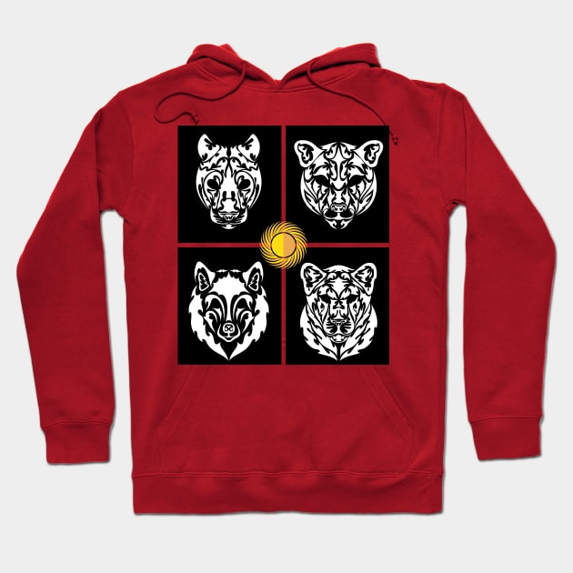 Ancient animal spirits Hoodie by ProLakeDesigns